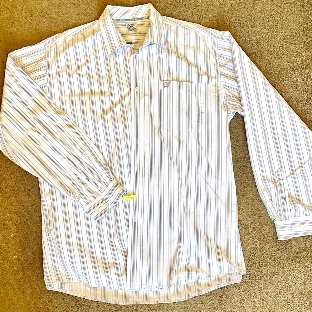 Button down western dress shirt